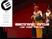 Tablet Screenshot of electronic-circus.net